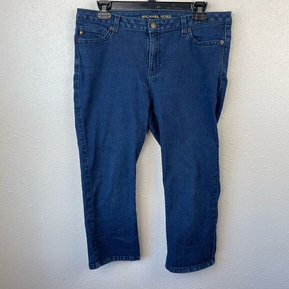 Michael Kors Denim Shorts/Cropped Pants Size 10 EUC - Picture 1 of 4